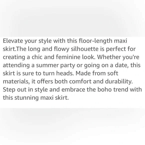 NWOT Happy Sailed Medium Floral Print Boho Maxi Skirt - Picture 8 of 10